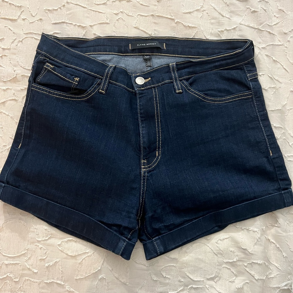 Dark Wash Jean Shorts